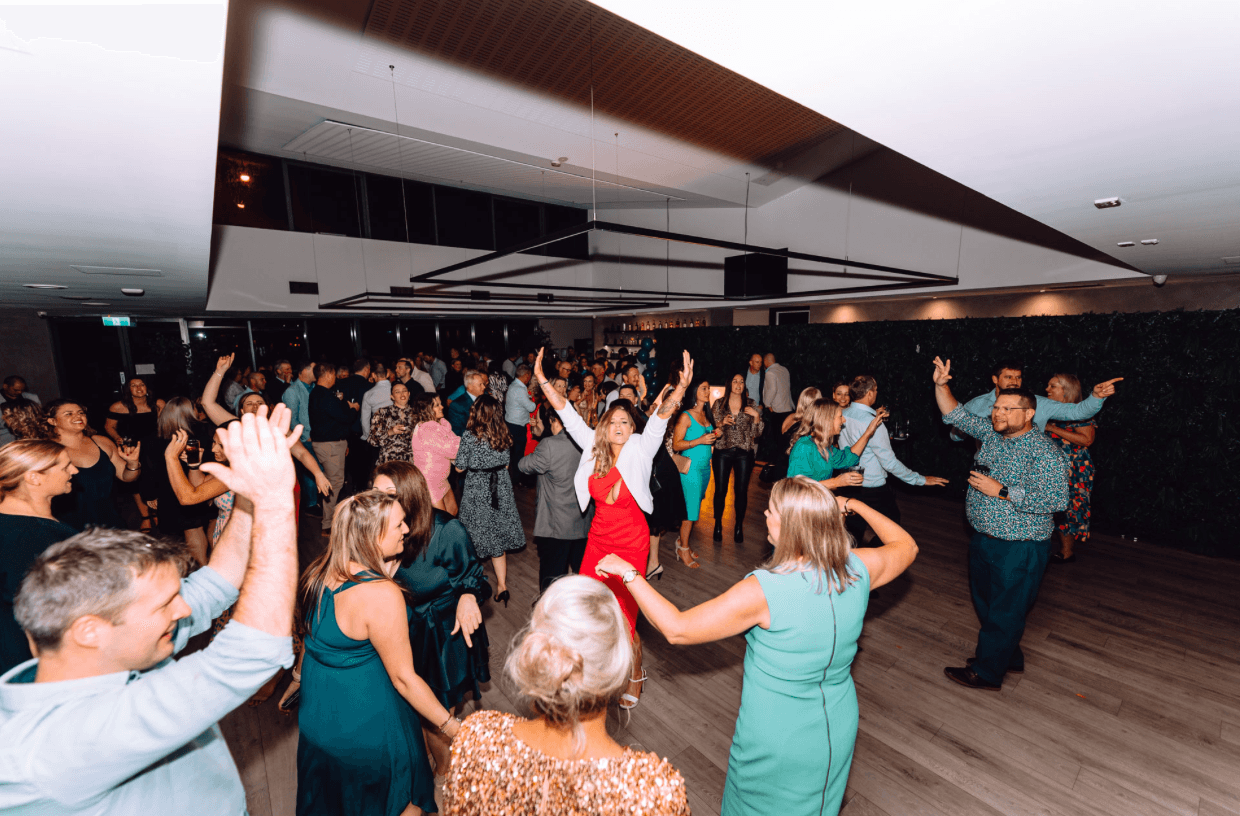 The dancefloor at The Alibi Christmas party